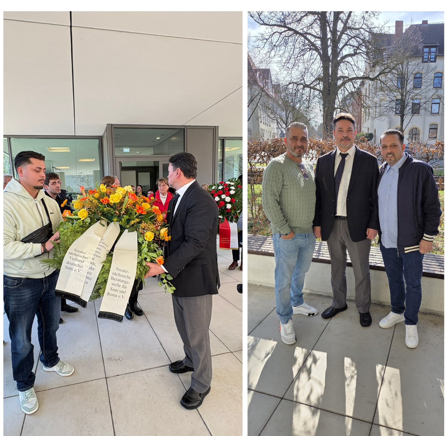 Teilnahme an der Gedenkveranstaltung zum Völkermord an den Sinti und Roma 2